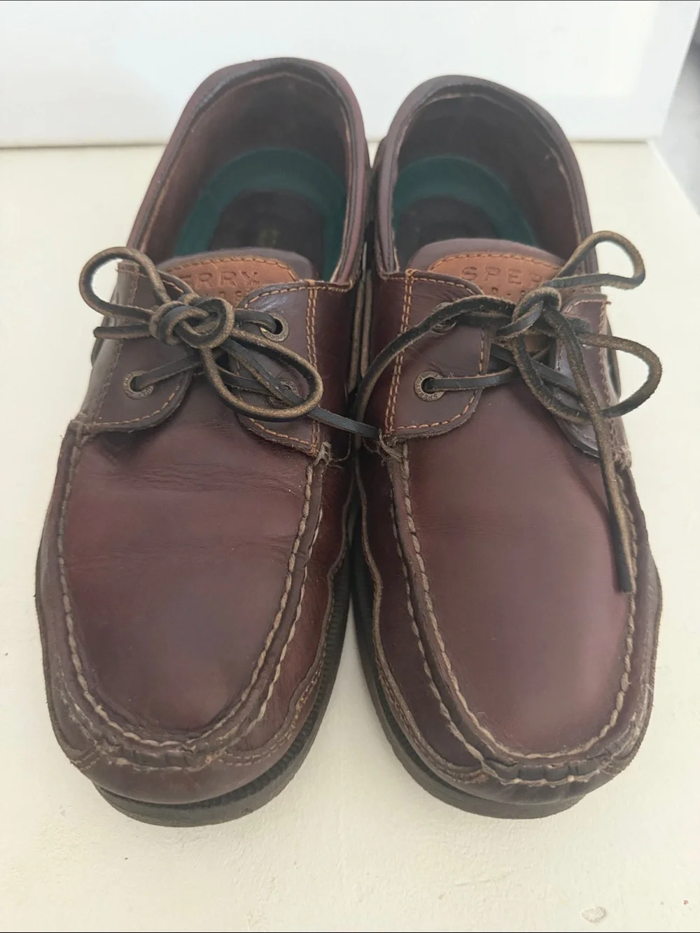 Sperry’s MAKO Leather Boat Shoes size10.5 Wide